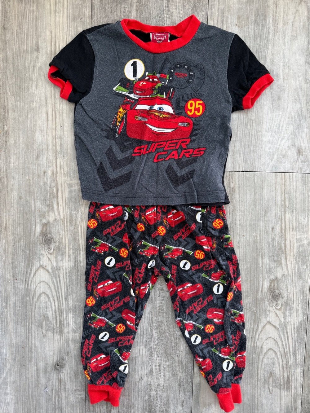 Vintage Disney Pixar Cars 2 Toddler Pajamas | 2T